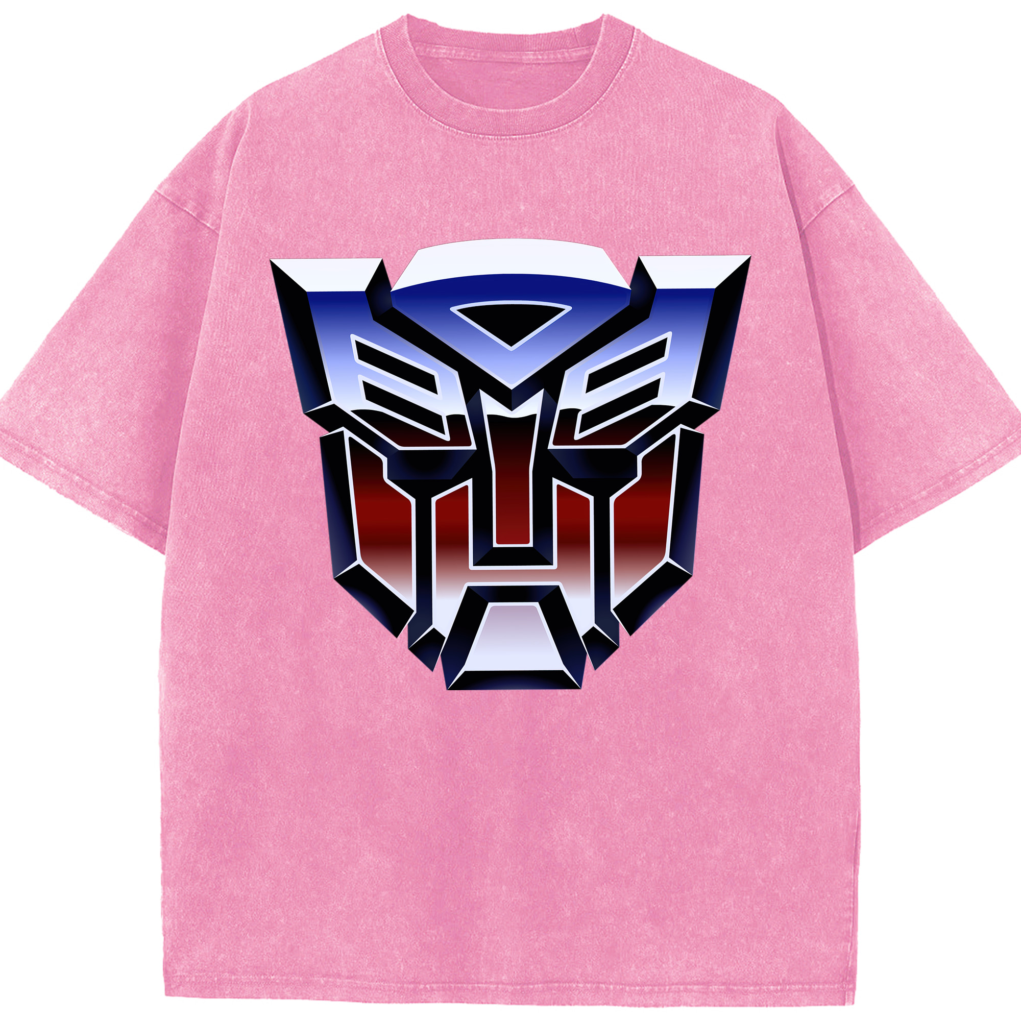 （画像用）  綿100% ヴィンテージ風 半袖Tシャツ（フロントプリント）